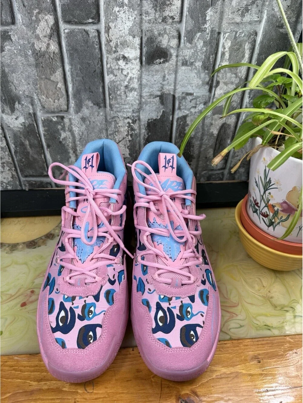 PUMA KidSuper Studios x MB.03 Pink Lilac/Team Light Blue Low Top 379328-01